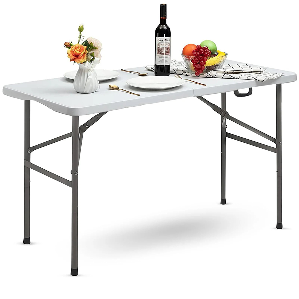 4ft plastic folding table for BBQs, parties, and events in the UK