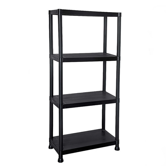 4-Tier Plastic Racking Shelf for Efficient Storage