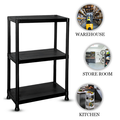 3-Tier Plastic Storage Rack